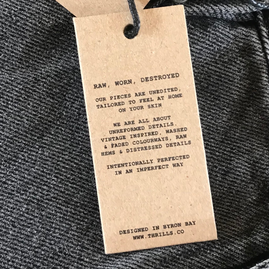 New Thrills Thelma Denim Wasted Black Short — image 5 of 8